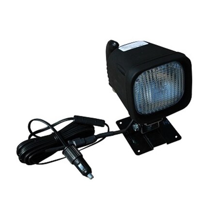 Newalthlete 12-24V DC & 35W White HID Permanent Mount Spotlight, Control Arm-3200 Lumen-1400 ft. Spot NE3032234